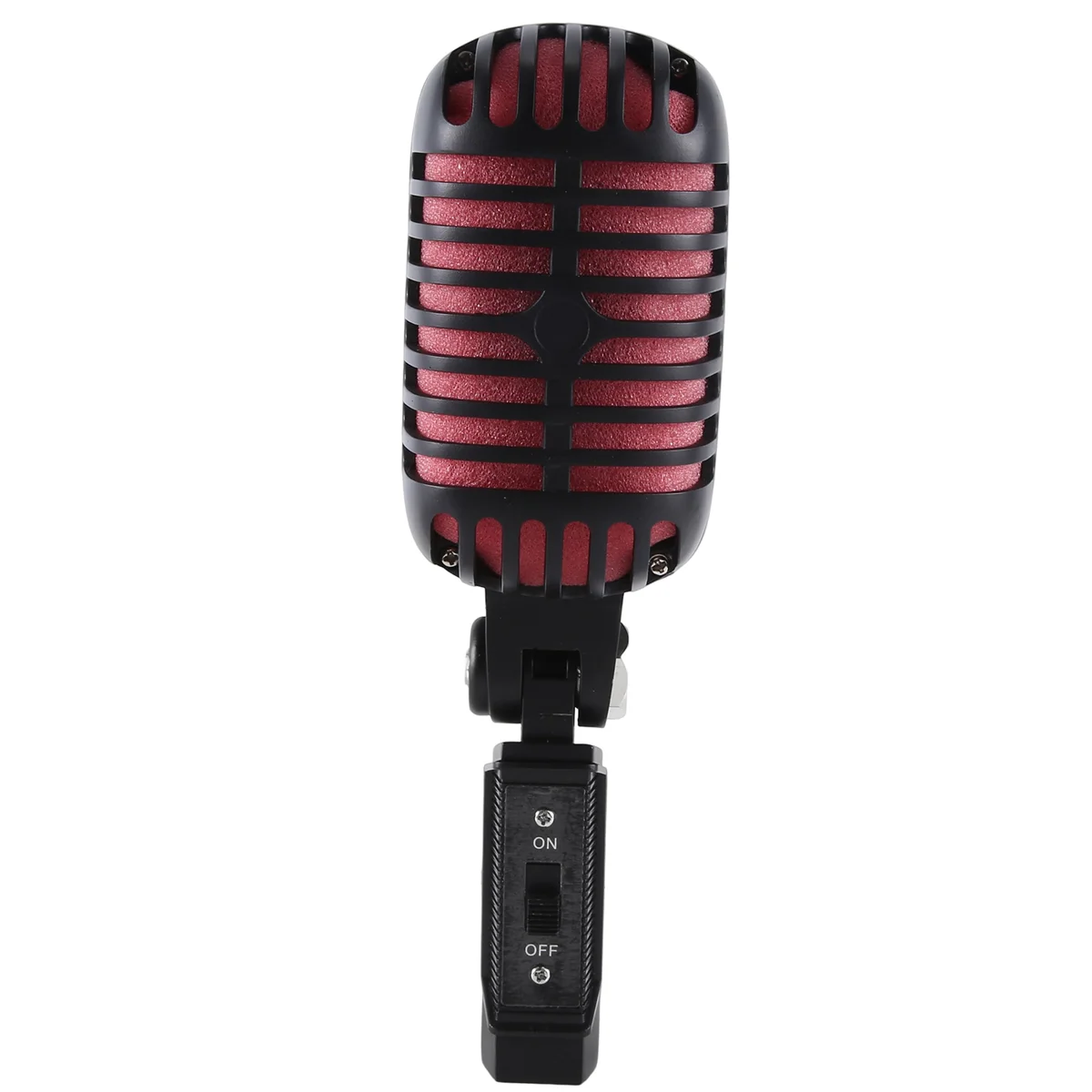ABJG-Professional Classic Retro Dynamic Vocal Microphone,Metal Swing Mic สําหรับ Live