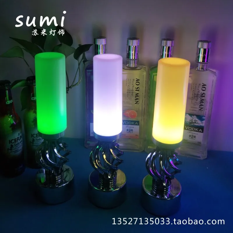 

LED charging bar desk lamp waterproof and anti-drop clear bar KTV cafe restaurant decorative desk lamp creative candle table lam