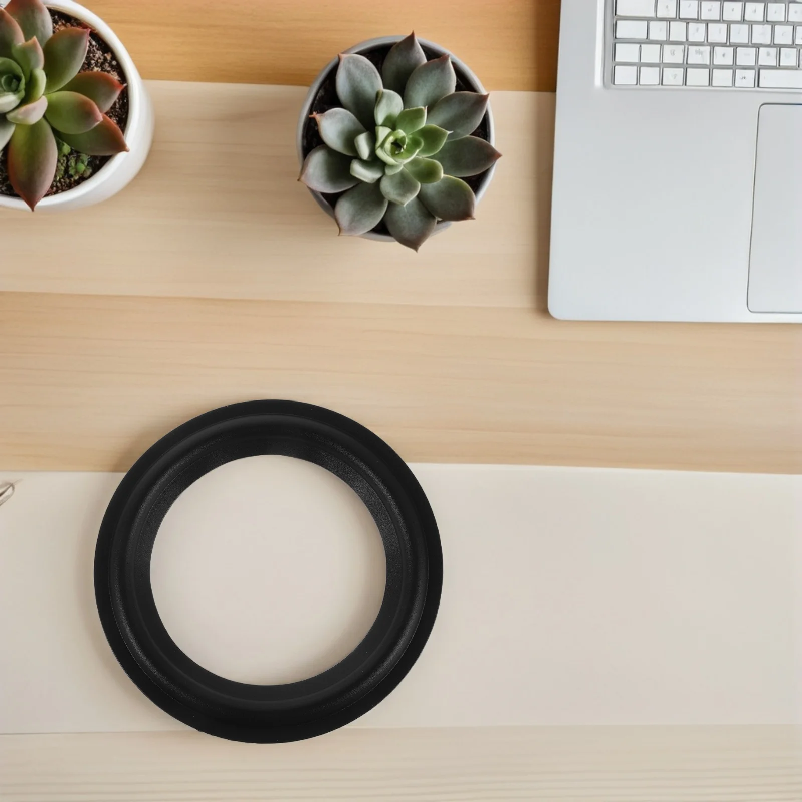 

5Pcs Speaker Rubber Edge Surround Rings High Fidelity Audio Repair Replacement Parts Durable Flat Design Easy Installation