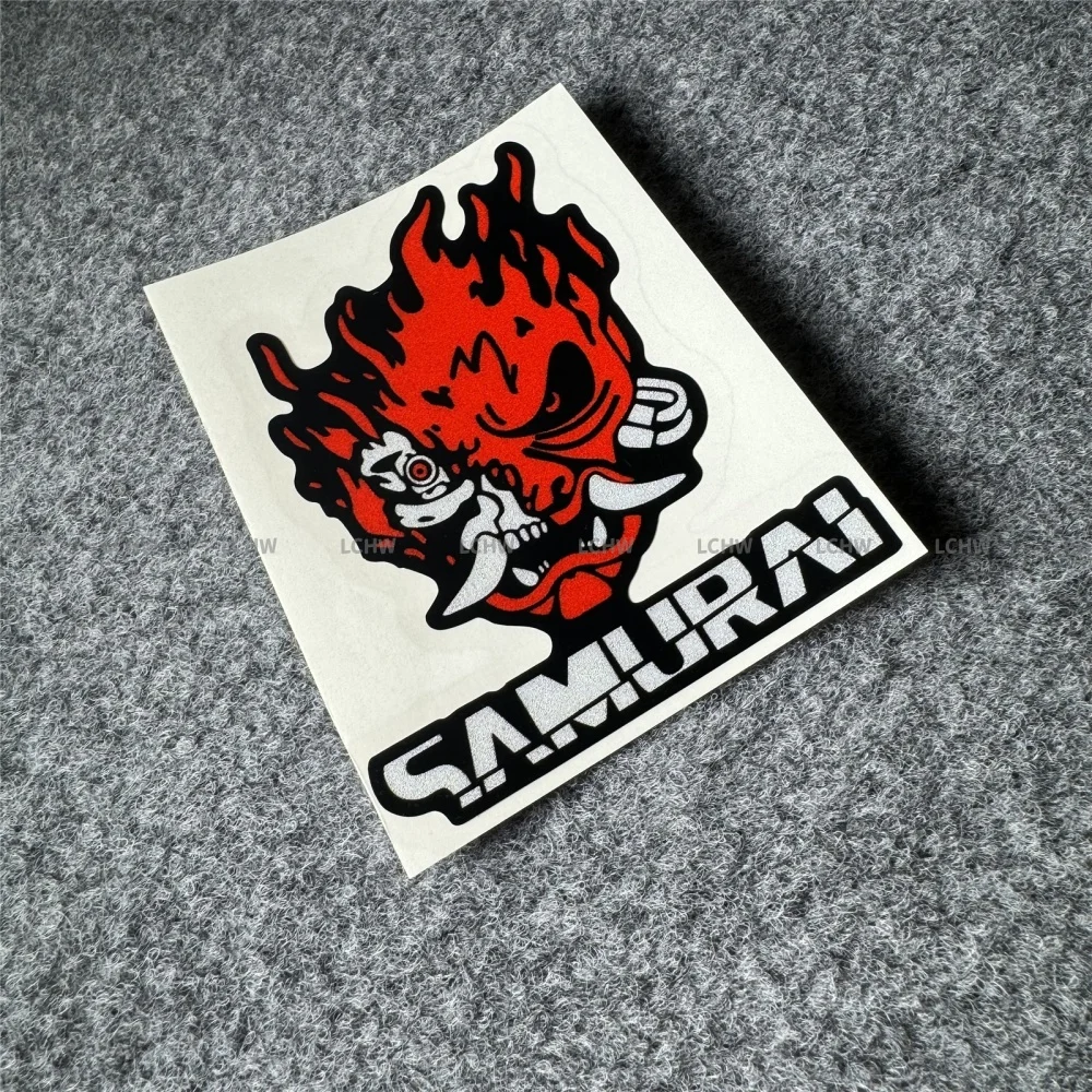 2077 Samurai Classic Punk Graffiti Car Sticker Waterproof Vinyl Decal for Auto Window Body Motorcycle Helmet Fuel Tank Decor