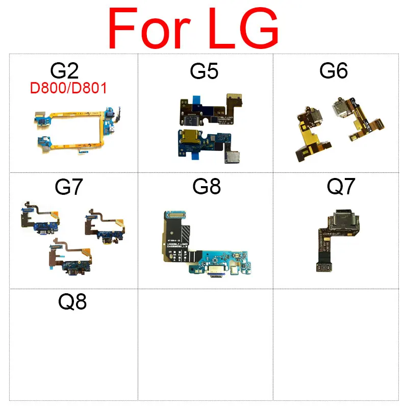 USB Charging Dock Port Jack Connector Charger Board For LG G5 G6 G600 H870 G7 G710 G8 G820N Q7 Q610 Q8 G8X