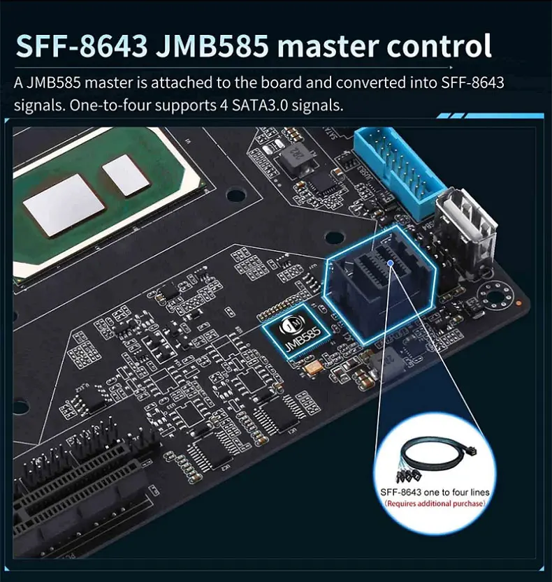 6-Bay Mini ITX Firewall Motherboard 11th Gen Intel I7 1165G7 I5 1135G7 I3 1115G4 2×M.2 NVMe DDR4 Server Router NAS Mainboard