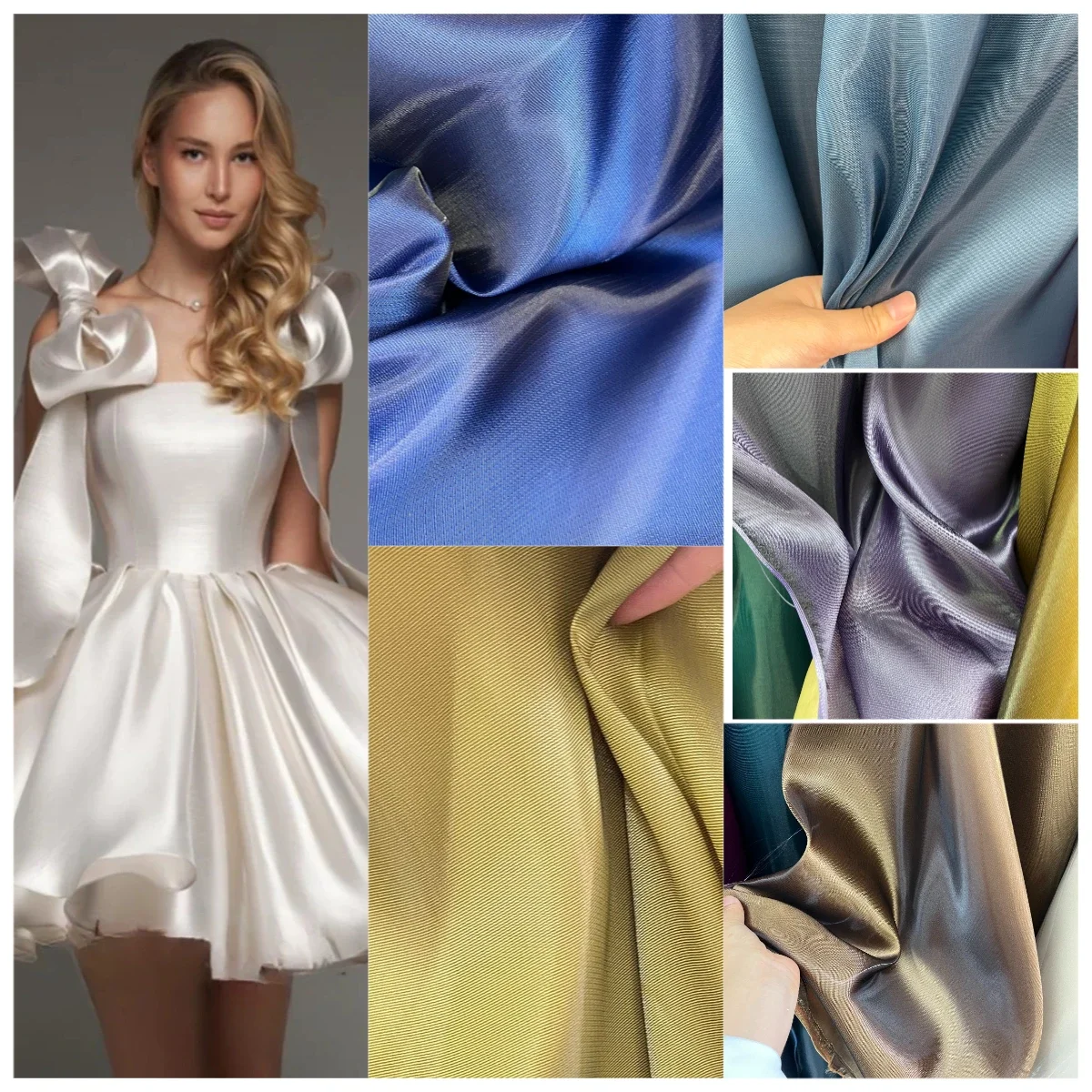 Сильная блестящая атласная ткань с отличными навыками формирования и превосходная долговечность для элитной одежды, сцены домашнего интерьера