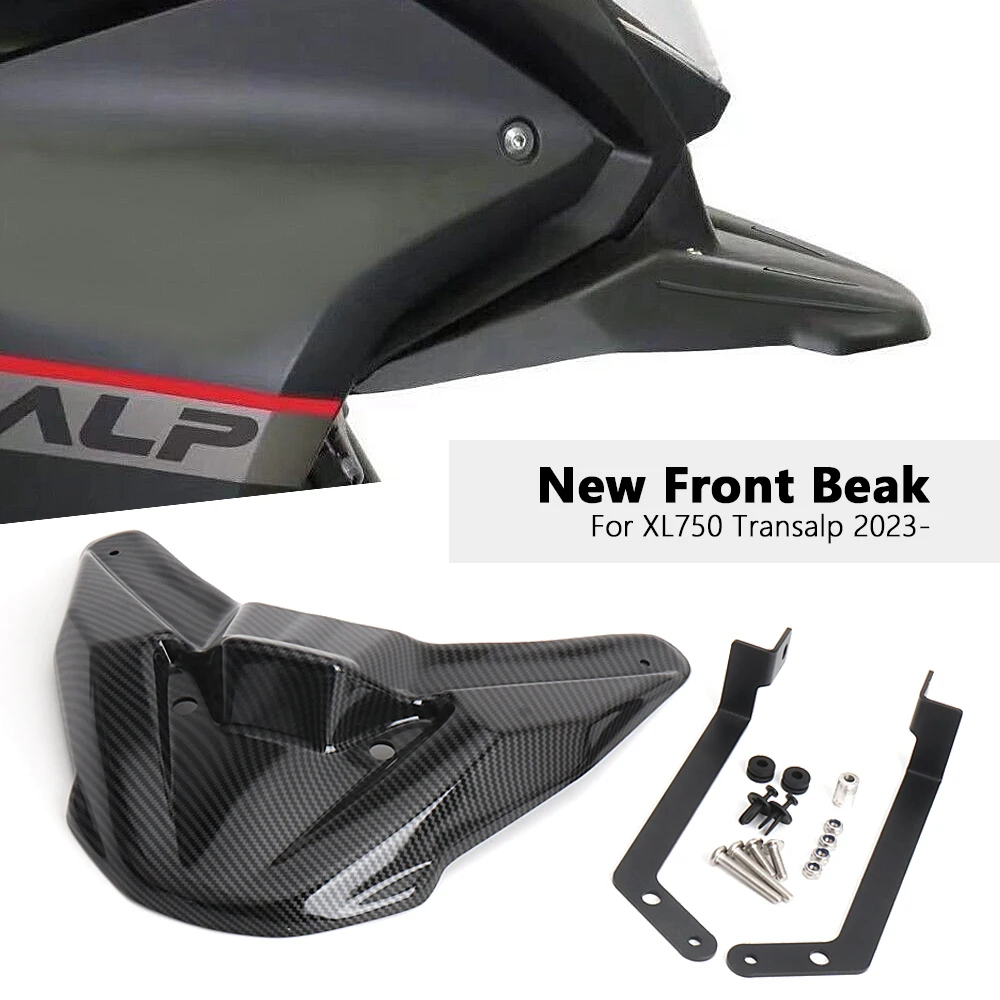 

New For Honda xl750 XL750 Transalp Beak Nose Cone Extension Cover Front Wheel Fender Extender Cowl XL 750 TRANSALP 2023 2024