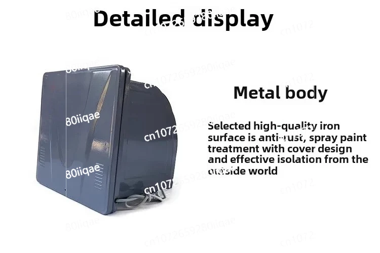 مروحة عادم مطبخ قوية مقاومة للمطر مقاس 220 فولت مقاس 10 بوصة لنافذة المنزل مع تهوية قوية - سهلة التركيب #6