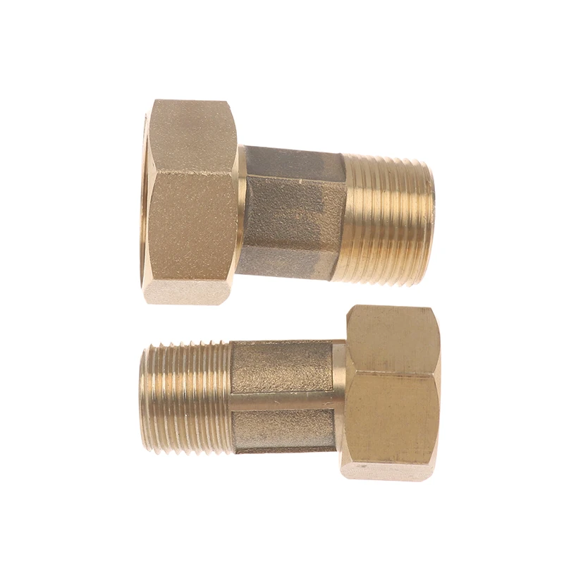 New 1/2 Inch 3/4 Inch Tap Water Meter Pump Adapter Male To Female Threaded Fitting Coupler Connector For Water Meter