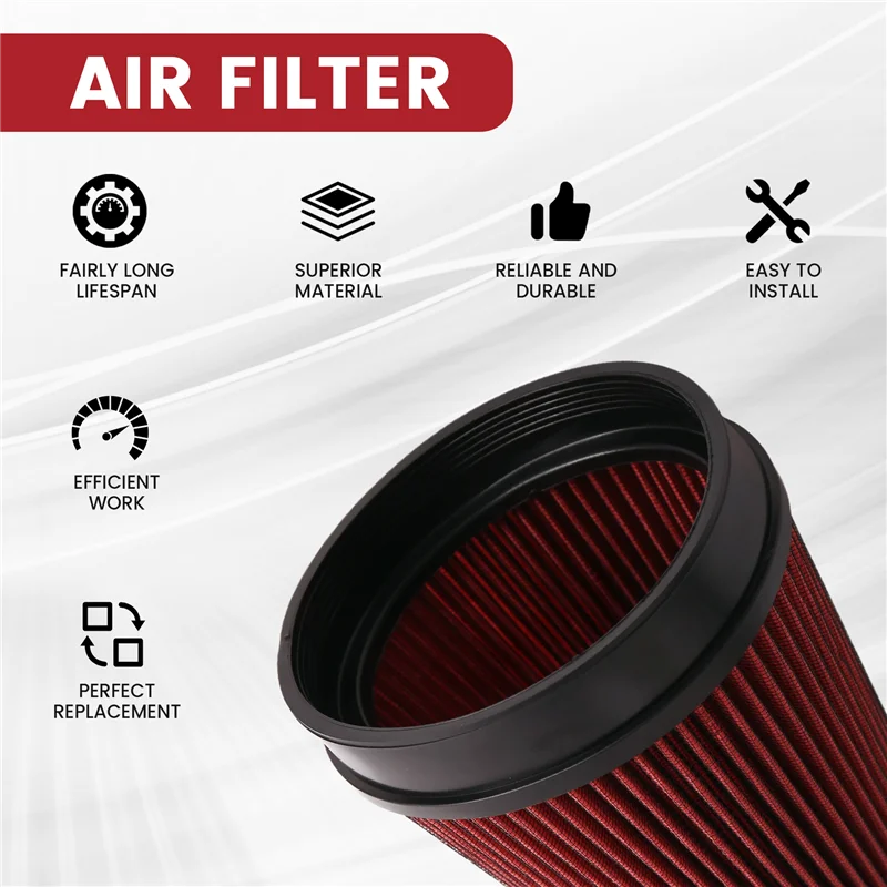 

4Inch Air Intake & Heat Shield Kit For GMC/Chevy V8 4.8L/5.3L/6.0L 1999-2006