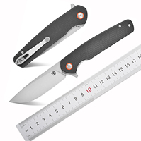 FF1 Folding Knife,K110 Steel Blade Micarta Handle EDC Tool Pocket Knife for Outdoor Camping Hiking Hunting Fishing