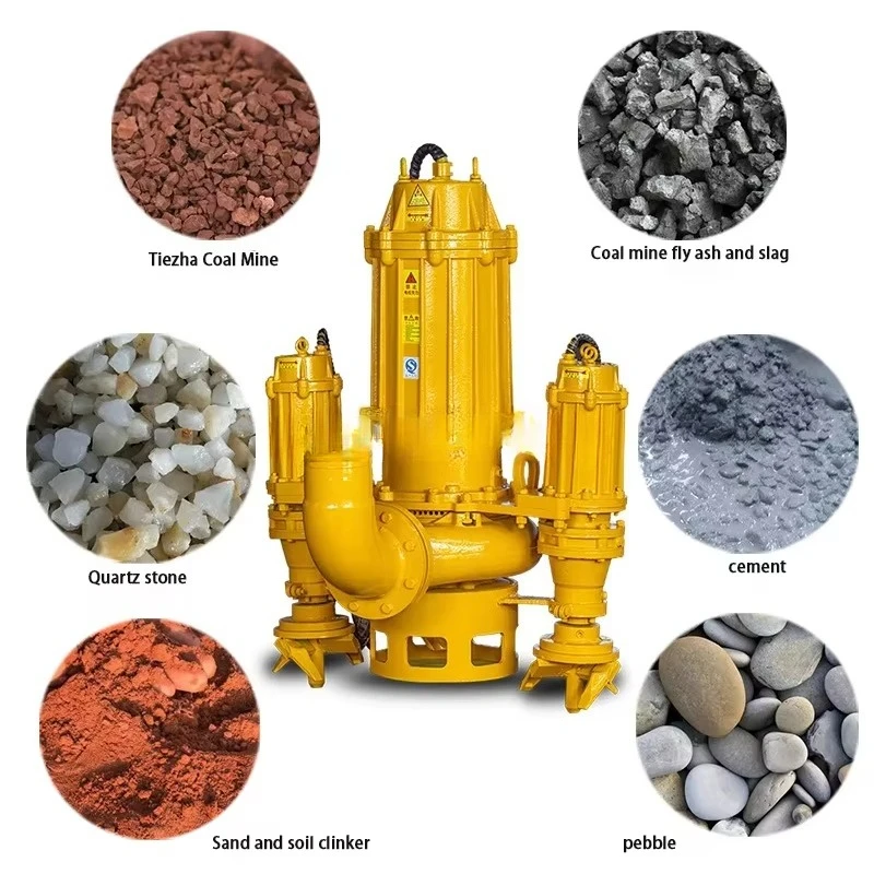 مضخة مياه الصرف الصحي العمودية المخصصة عالية التدفق لتجريف مضخة الرمل غير القابض مع محرك تيار متردد لمعالجة مياه الصرف الصحي والغوص