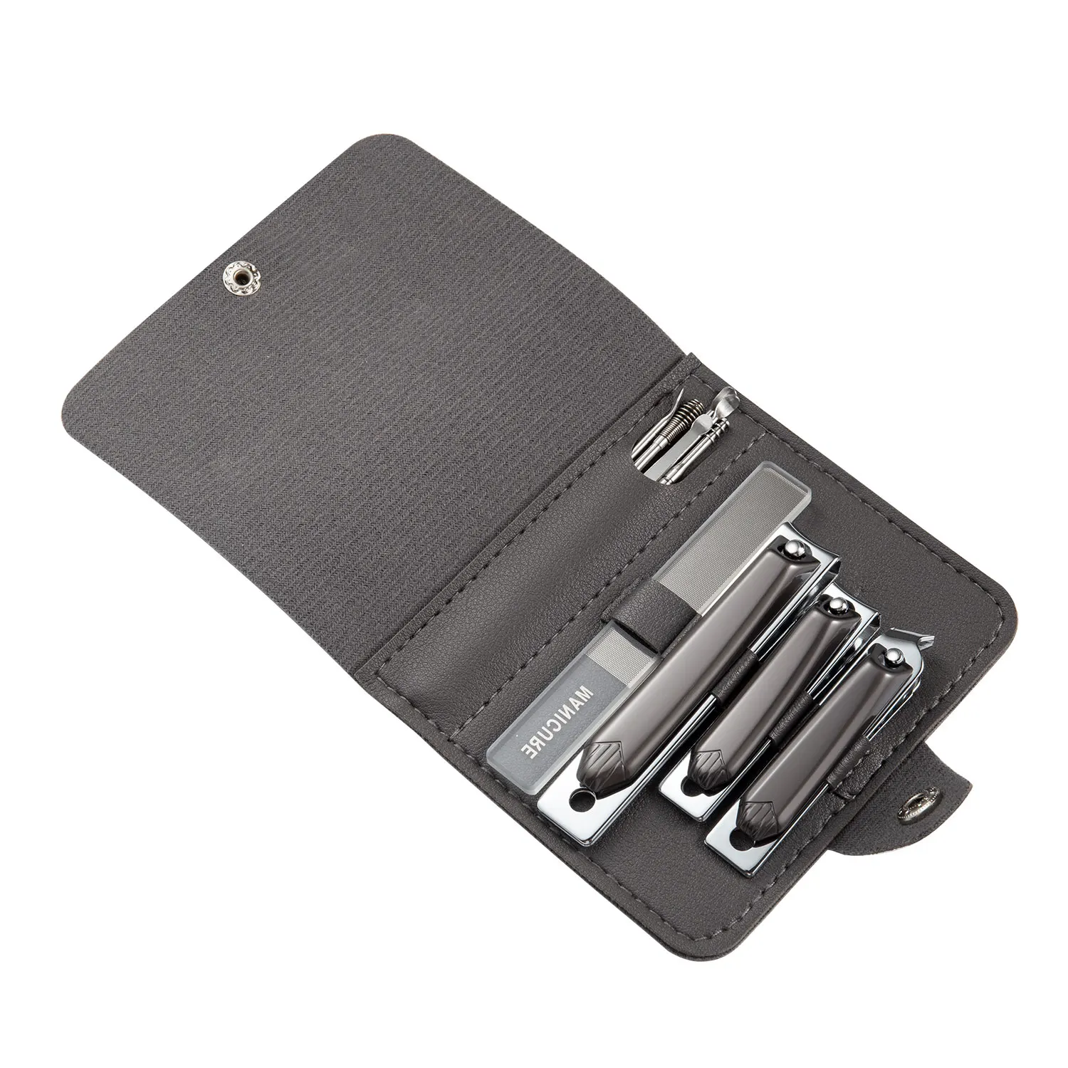 Juego de cortaúñas para uso doméstico, 10 Uds., cortador de uñas, selecciones para los oídos, herramientas para uñas, Estuche de cuero, almacenamiento, cortaúñas para los pies, listo para viajar