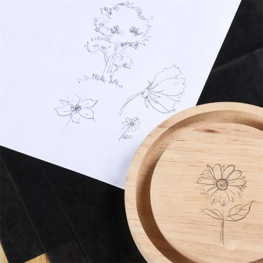 50/10Pcs Handmade Carbon Copy Paper One Side Coated Reusable Stationery Paper Legible Transfer DIY Finance Copy Paper