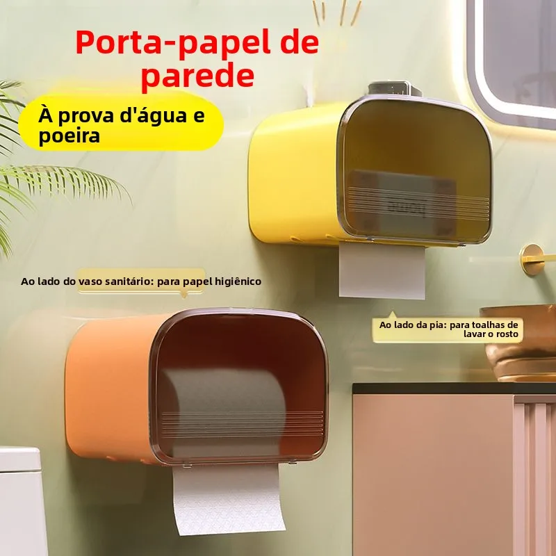 壁掛けトイレットペーパー収納ボックス-バスルームオーガナイザー-引き出し式ティッシュボックス-トイレットペーパーホルダー-エレガントなロールペーパーボックス