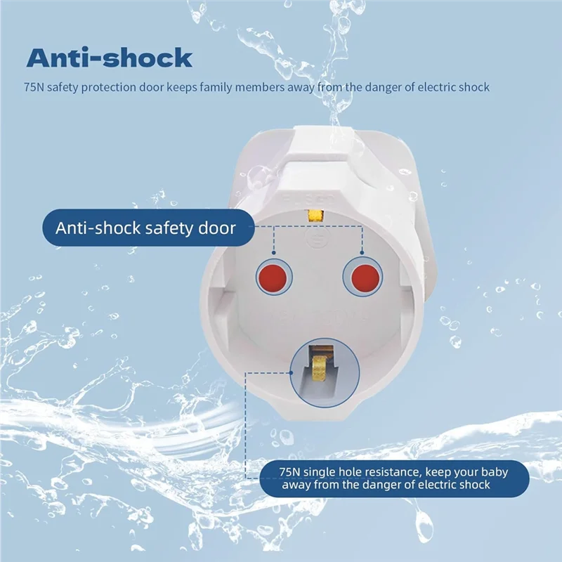 【Flash-Sale!】3PCS UK Plug Type G Adapter Universal Travel Adapter EU To UK European To British Electrical Plug Converter Power S