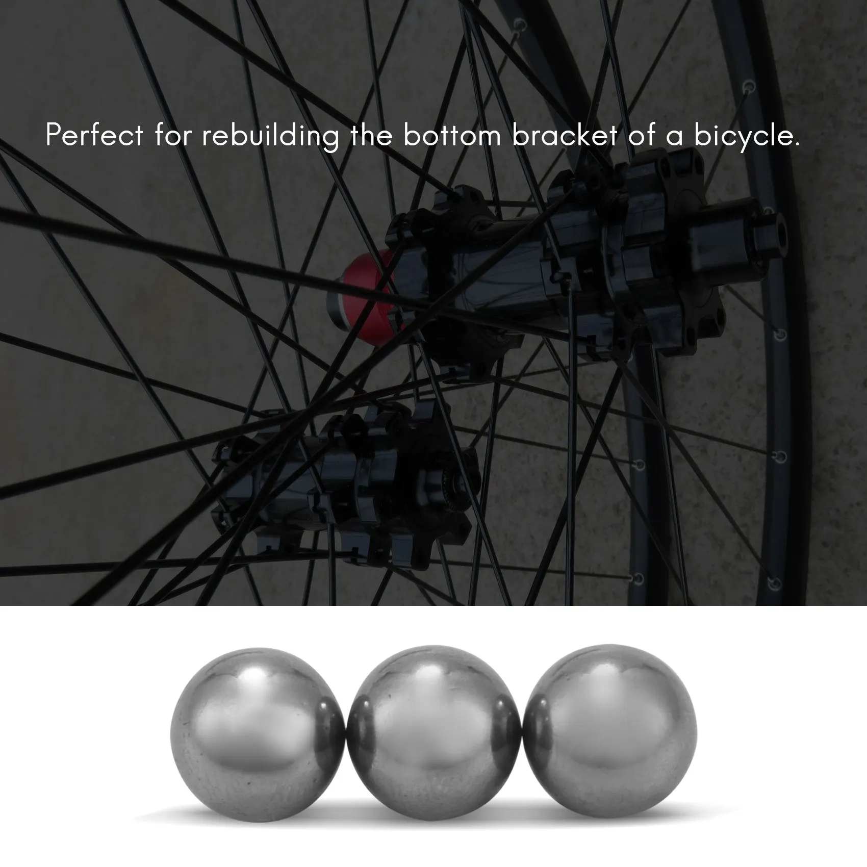 50 Pcs 10mm Diameter Steel Ball Bearings for Bicycle Hubs