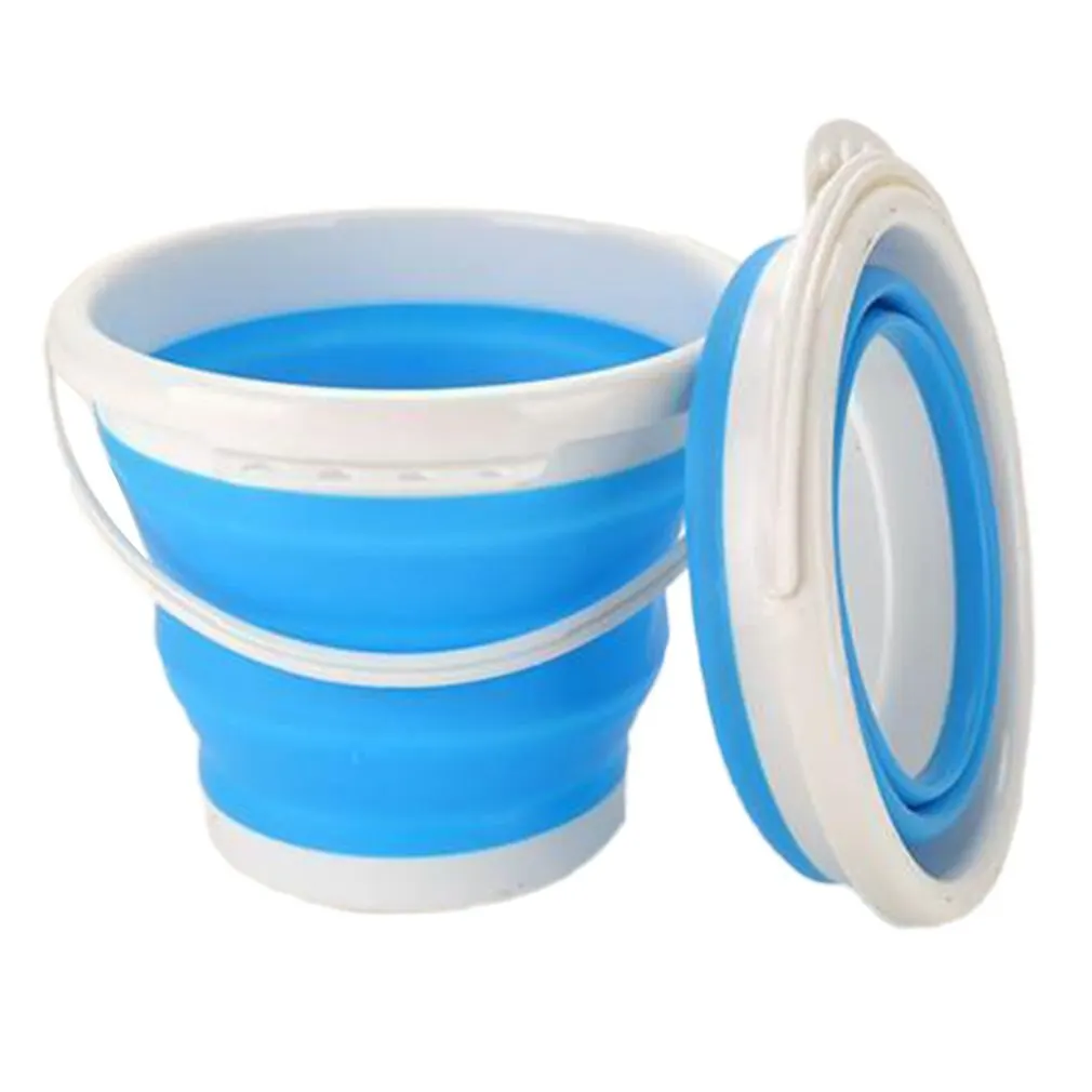 3L Collapsible Bucket Portable Folding Water Bucket Car Washing Fishing Bucket Household Plastic Travel Outdoor Camping Bucket