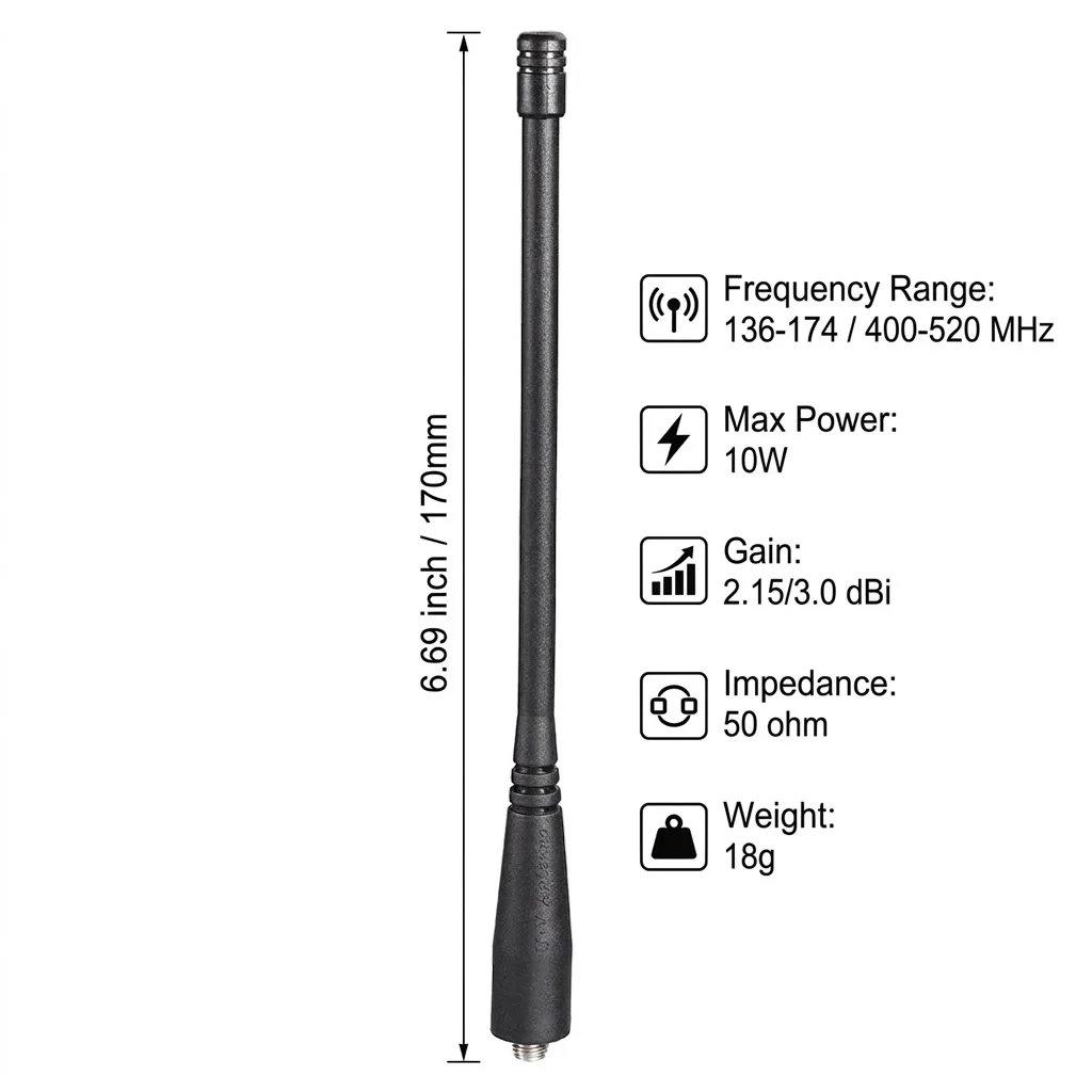Superbat Dual Band SMA Femmina Ham Radio Antenna UHF/VHF per Baofeng UV-82 UV-5R UV-B5 GT-3 BF-F8HP UV-5RA UV-5RE Quansheng TG-UV