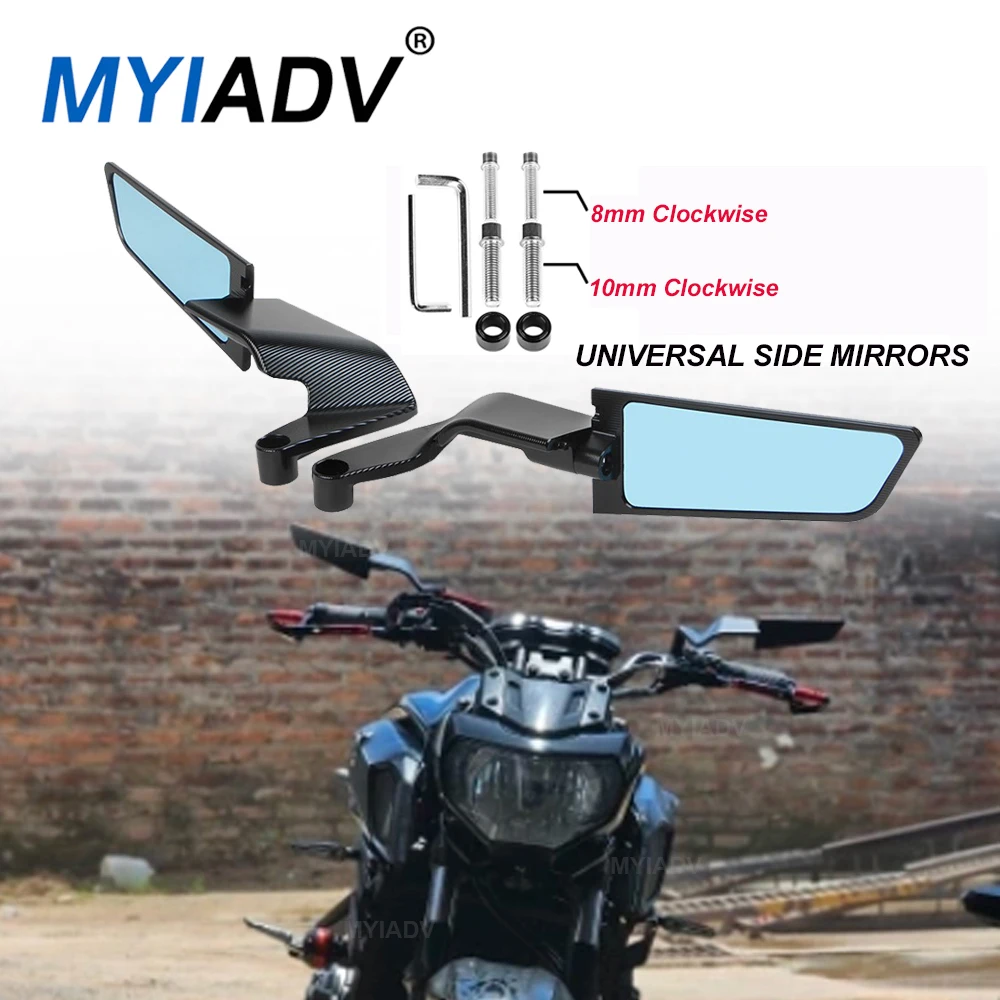 

Universal Motorcycle Rear Mirror Wind Wing Side Rearview Reversing Mirrors For Honda CB 400X 500X/F 600F 650F CB650R Accessories