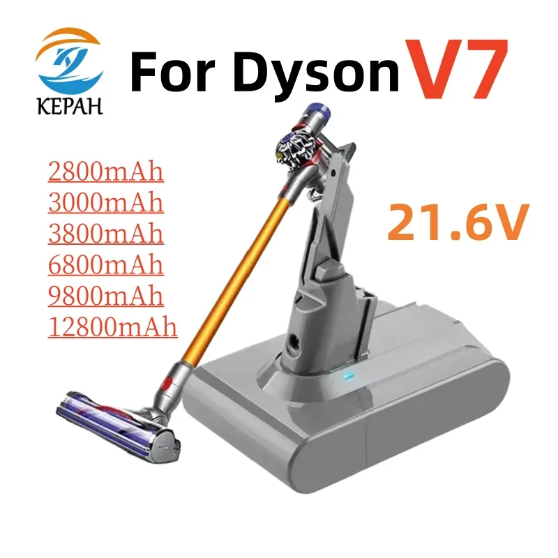 

Оригинальный литий-ионный аккумулятор 21,6 В, 2800-12800 мАч для пылесосов Dyson V7 FLUFFY, V7 Animal, V7 Pro, 225403, 229687, а также для зарядных инструментов