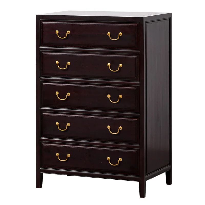 LMM solid wood five-bucket drawer cabinet, bedroom six-bucket storage cabinet