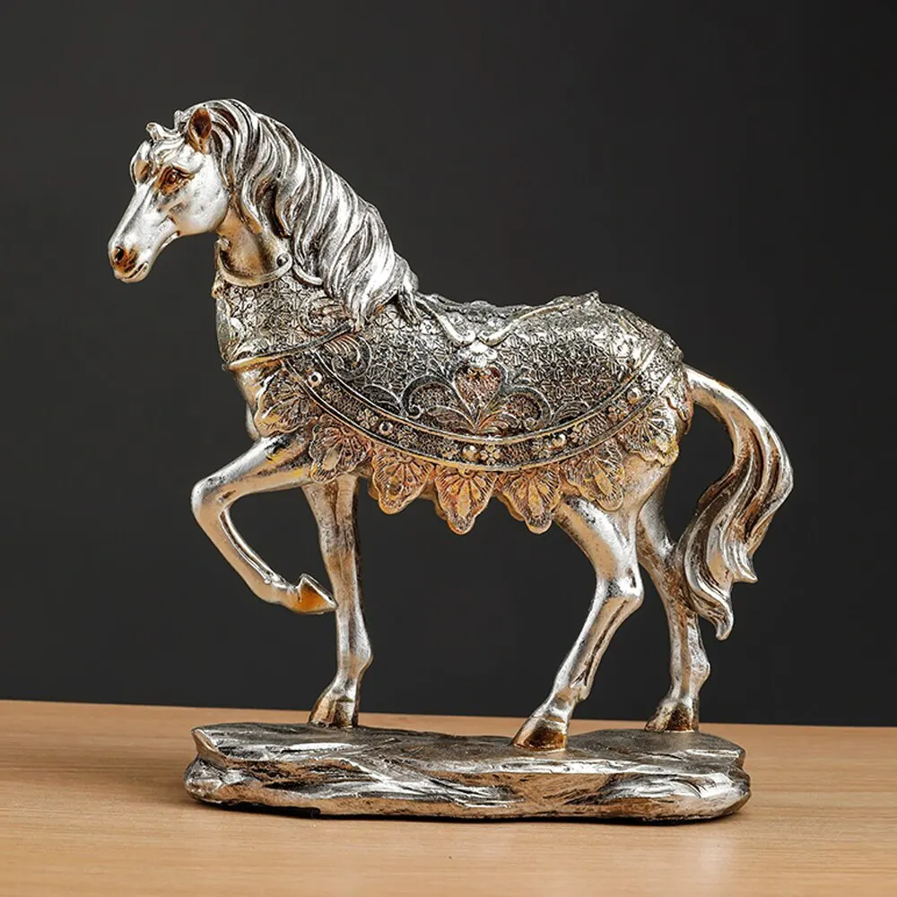 

Horse Statue Resin Sculpture Art Ornament Furniture Decoration Decor Statue