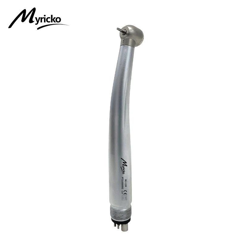 Myricko Dental High Speed Handpieces 2/4 Hole Push Button Spray Standard Head Single Water Air Turbine Dentist Tools