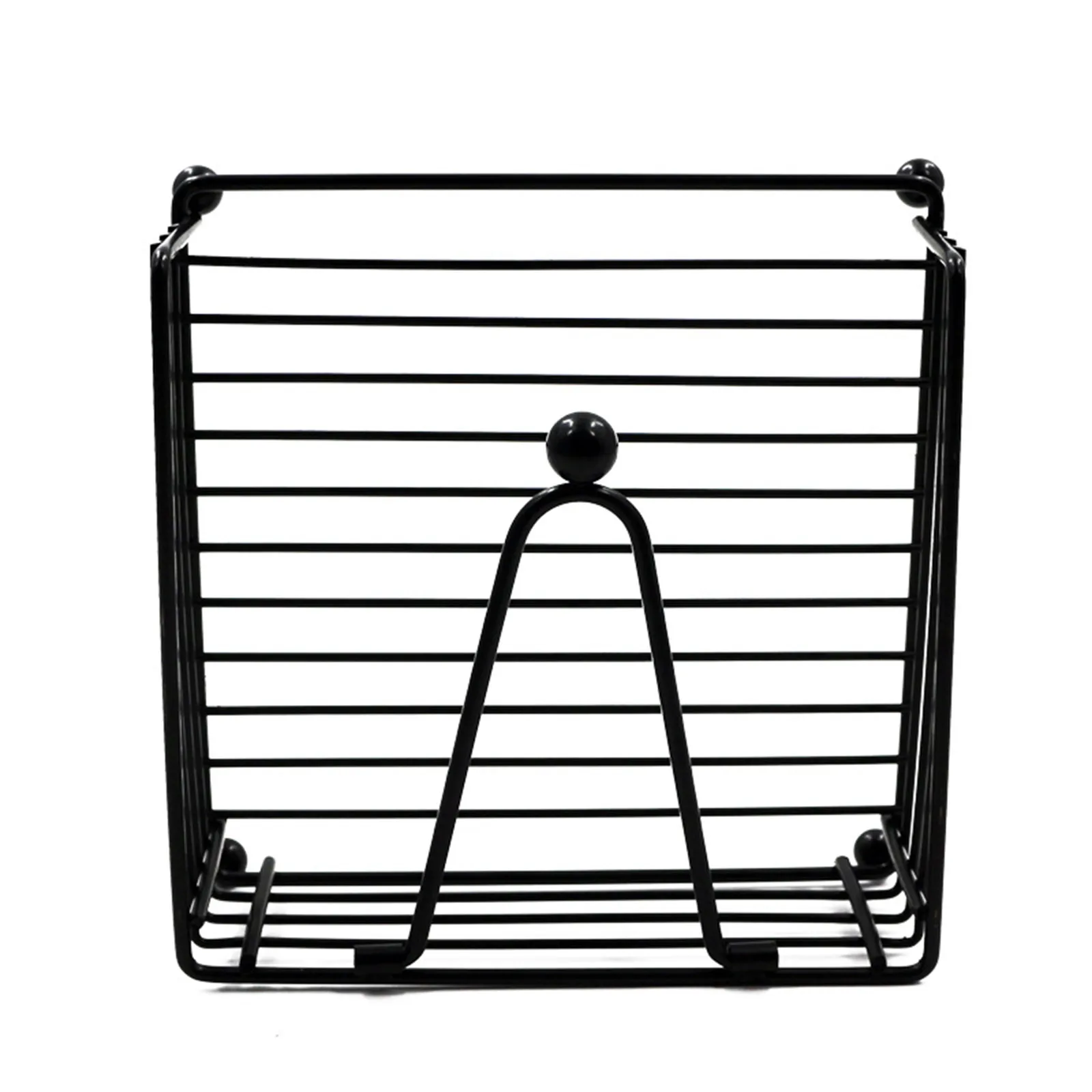 حامل مناديل مسطح محمول حامل مناديل المطبخ المعدنية مع موزع مناديل ورقية بذراع التوتر المرجح لتناول الطعام في المنزل في الهواء الطلق