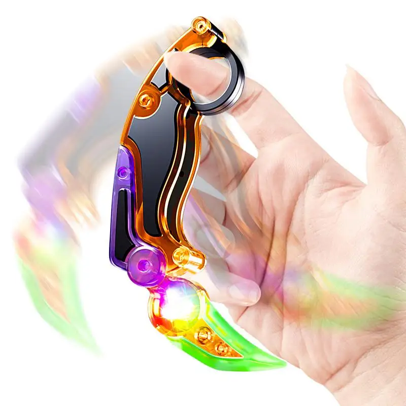 

Gravity Claw Knife Retractable Light-up 3D Gravity Radish Stress Toy Fidget Sensory Push Toy For Anxiety Relief Fun Sensory Toy