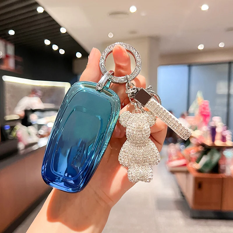 

Fashionable Novel Gradient TPU Car Key Case For FAW Hongqi 2023 E-HS9 High-end H5 H9 2020 2021 2022