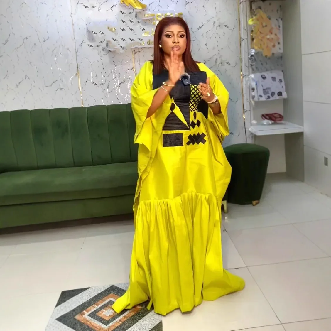 

Африканские платья для женщин 2025 года, традиционная африканская одежда, Дашики, Анкара, платье, абайя, мусульманский кафтан, длинное платье макси