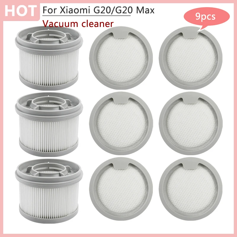 Pièces de rechange intérieures pour aspirateur à main Xiaomi G20 / G20 Max, pré-filtre, Post-filtre, filtre Hepa