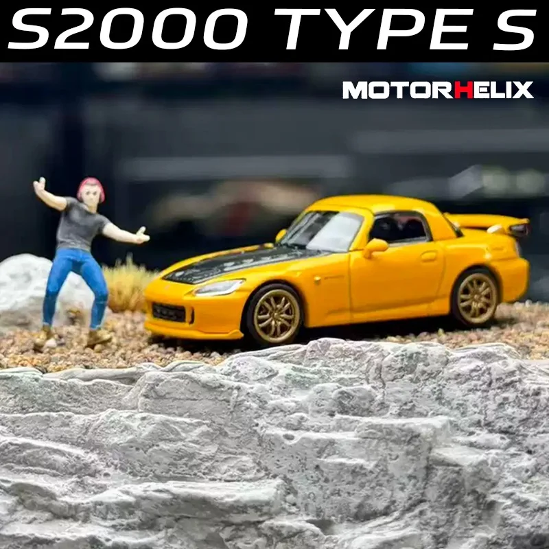 MH 1:64 S2000 TYPE S  MOTORHELIX Alloy Motor Vehicle Diecast Models Car Toys Collection Boy's Christmas Gifts