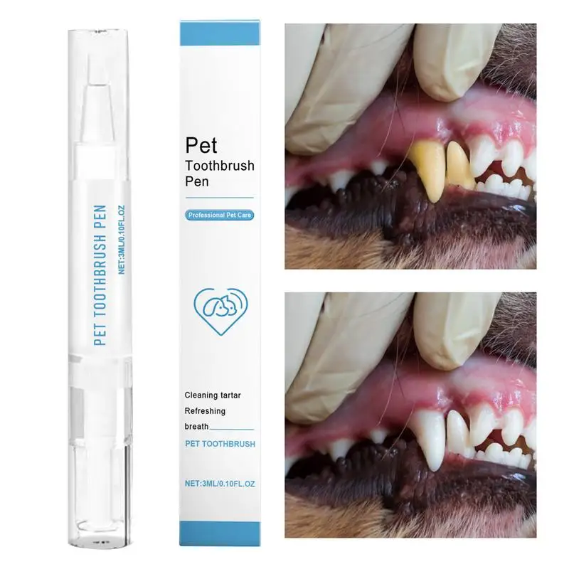 Dog Toothbrush Pen Toothbrush Pen For Cat Cat And Dog Tooth Whiten And Cleaning Toothbrush Pen Brightening Pen For Dog Cats Oral