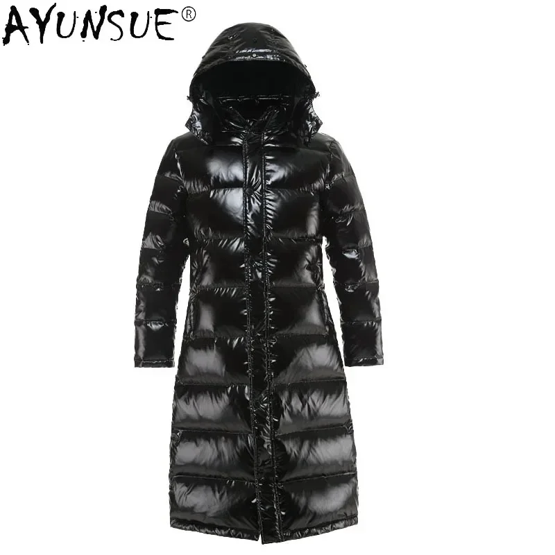 AYUNSUE-Jaqueta masculina de Parka Brilhante, Roupas com capuz, Casaco grosso, Roupas Masculinas, Inverno,-30, LXR956