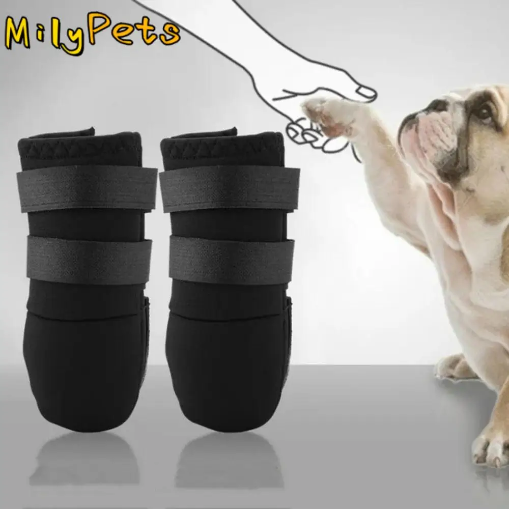 

2pcs/set Pet Boots Adjustable Dog Paw Protector Anti Scratch Breathable Dog Shoe Cover Soft Pet Socks Shoes for Dogs Puppy