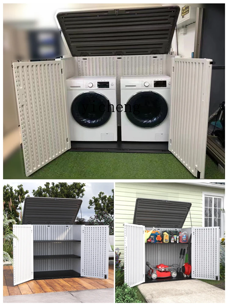 

ZZ Balcony Locker Waterproof and Sun Protection Outdoor Rain-Proof Moisture-Proof Storage Cabinet Outdoor Large Capacity