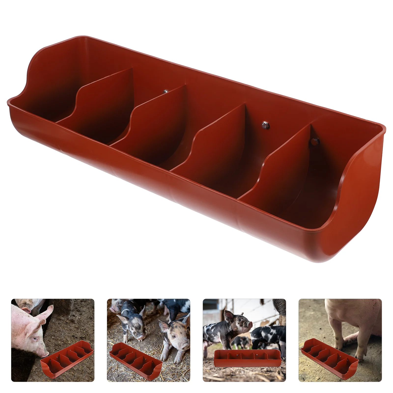 

Goat Feeder Pig Trough Car Bin Plastic Feeding Groove Bucket Livestock Manger Lovers Automatic Waterer