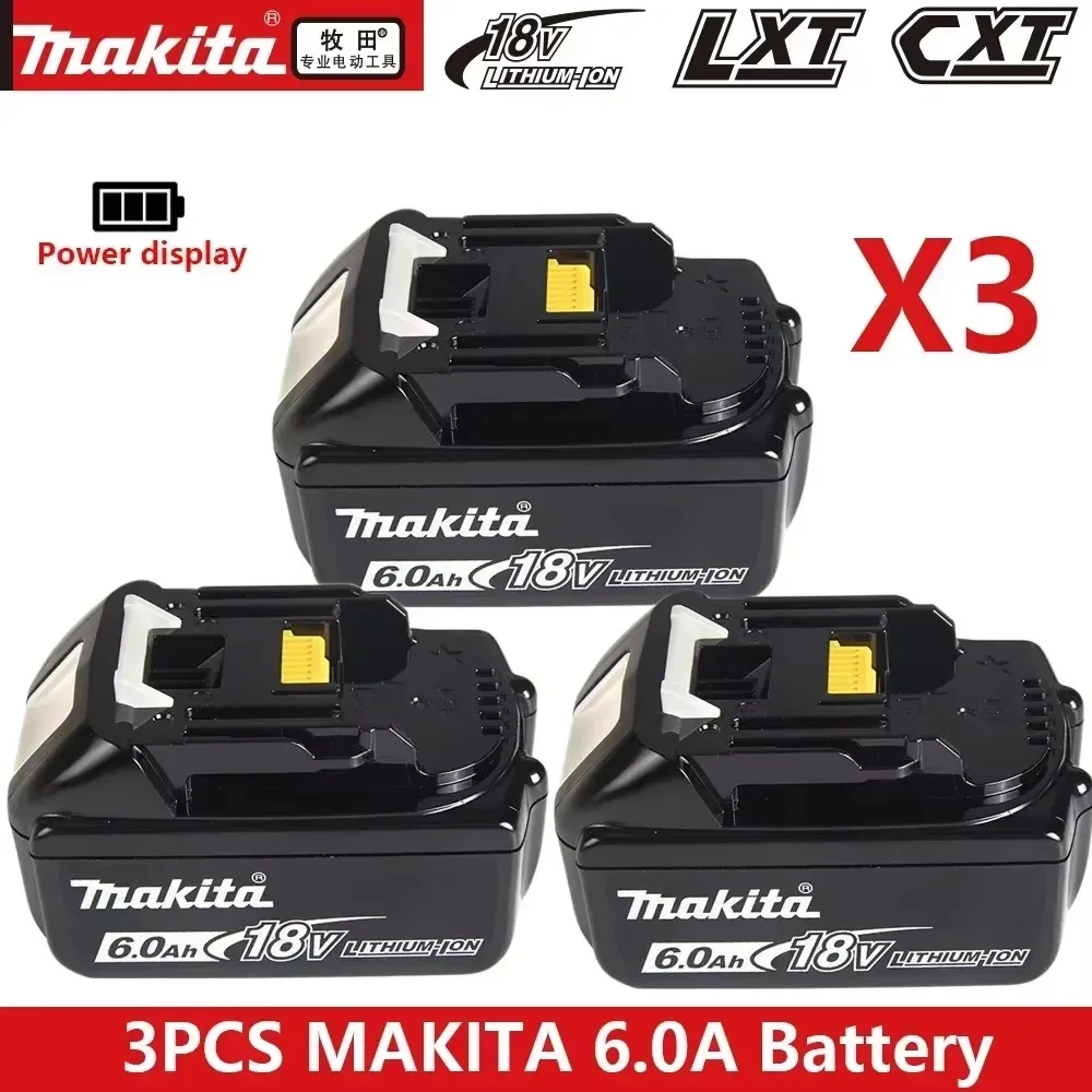 

Genuine Makita 18v Battery With Charger Rechargeable Lithium Ion for BL1850 BL1880 BL1860B LXT400 Power Tool Makita 18 v Battery