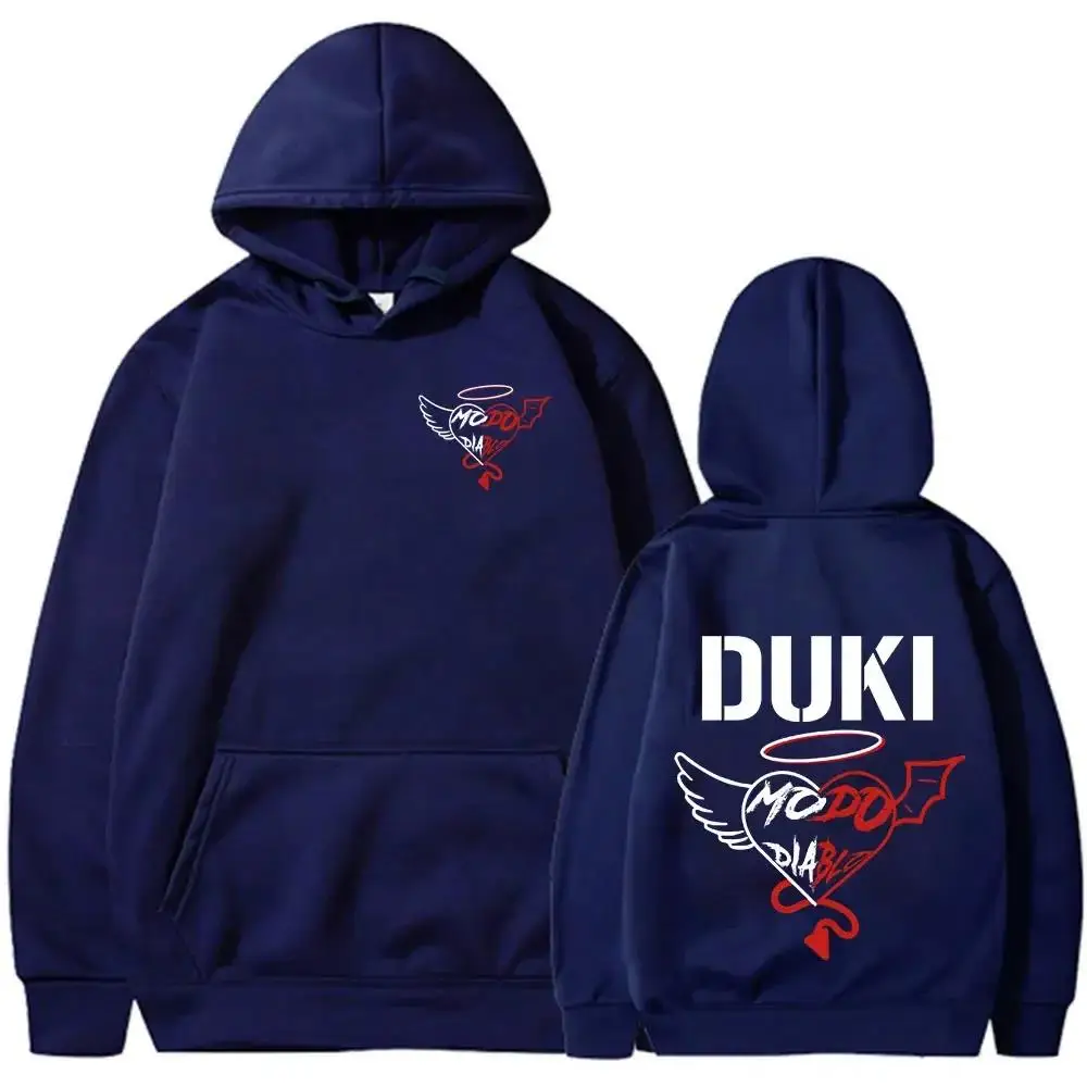 Duki Men Oversized Hoodie Hip-hop Rock Band Singer Street Casual Outdoor Fashion Couple Autumn Winter Long-sleeve Top Sweatshirt