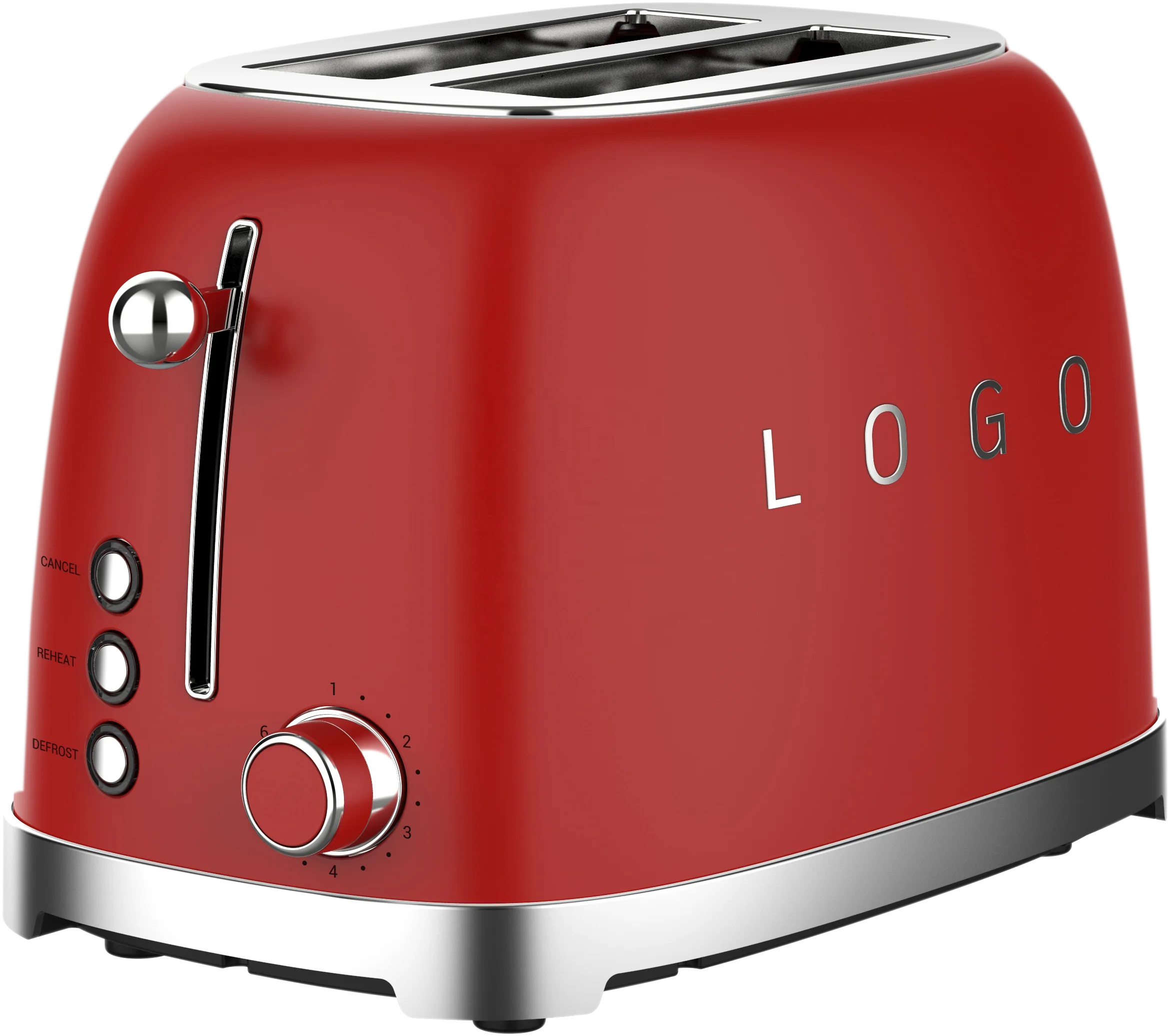 

Electric Household Kitchen Appliance Long 4 Slice Popular Unique Retro Fashion Smart Toaster in Multi-function Support OEM