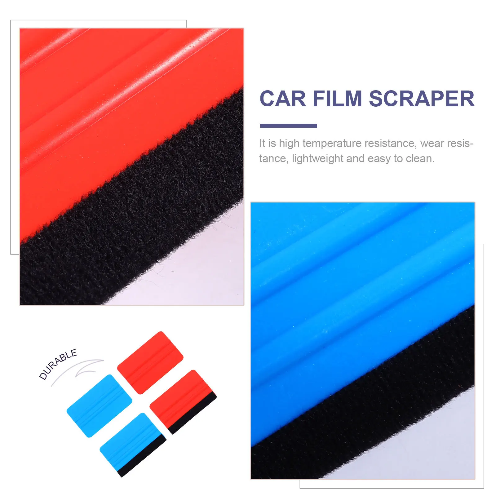 

8Pcs Double-Sided Scraper Tool Lightweight High Strength Plastic for Car Wrap Vehicle Scraper Decal Applicator