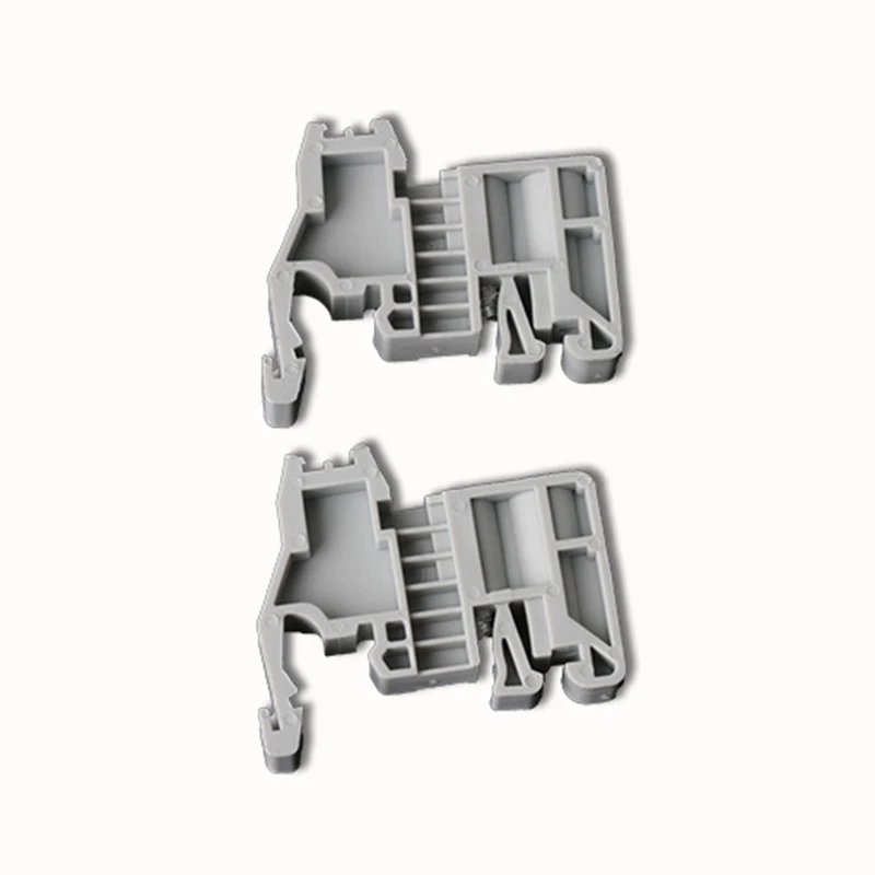 ABVC E/Uk Din Rail Terminal Blocks End Stopper Bracket Grey,Terminal Block Connector(Pack Of 100)