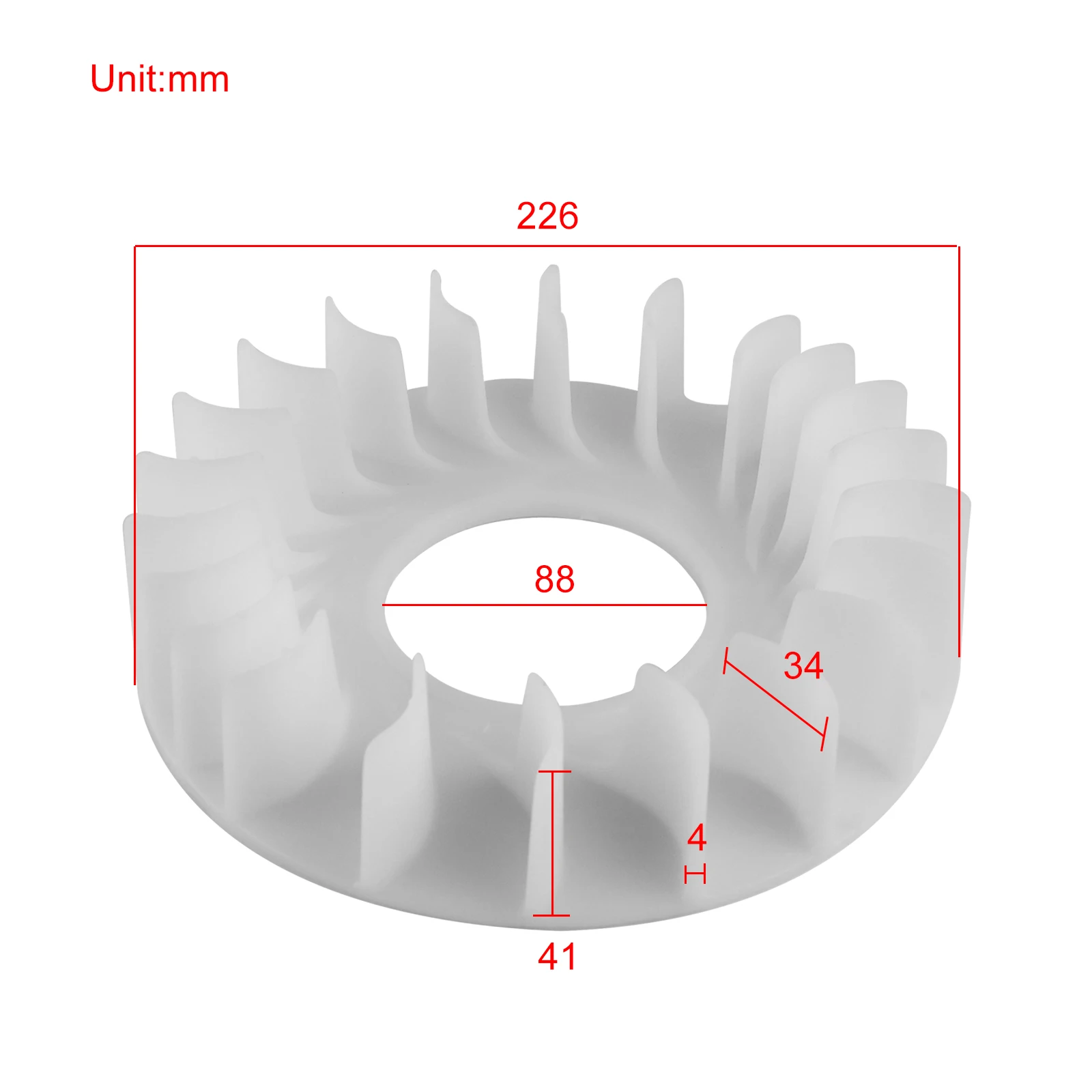 Flywheel Cooling Engine Fan for Honda GX610 GX620 GX670 GXV610 GXV620 GXV670 18Hp 20Hp Motor Generator Water Pumps 19511-ZJ1-000