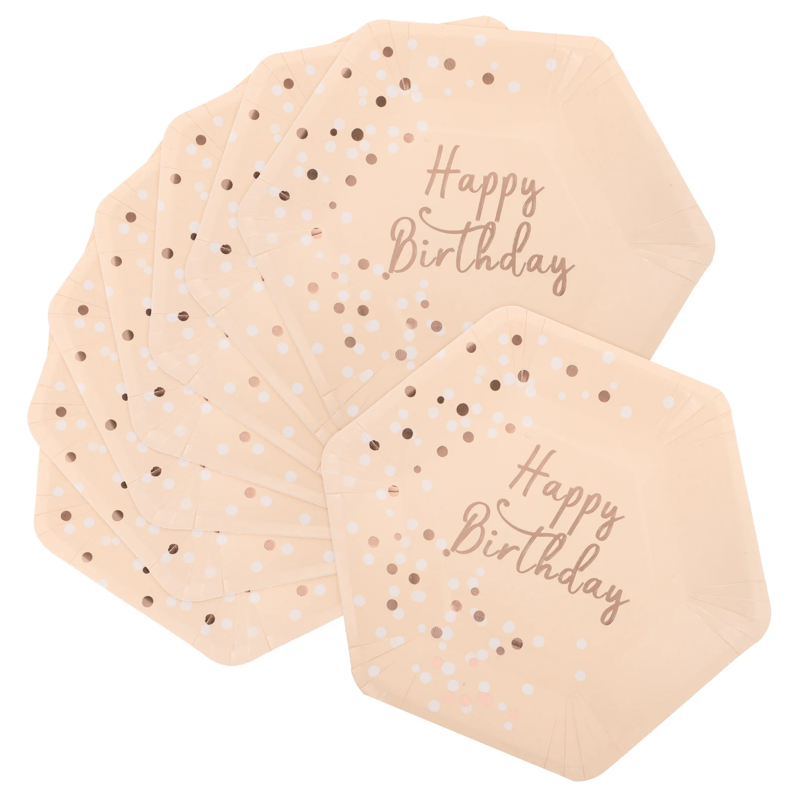 

8 Pcs Cake Plates Disposable Paper Plates Princess Party Decorations Ivory Festival Paper Plate Color Gathering Supplies