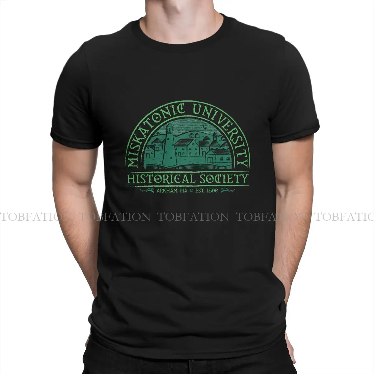 Historical Society Round Collar TShirt Miskatonic University Fabric Basic T Shirt Man's Clothes New Design Big Sale