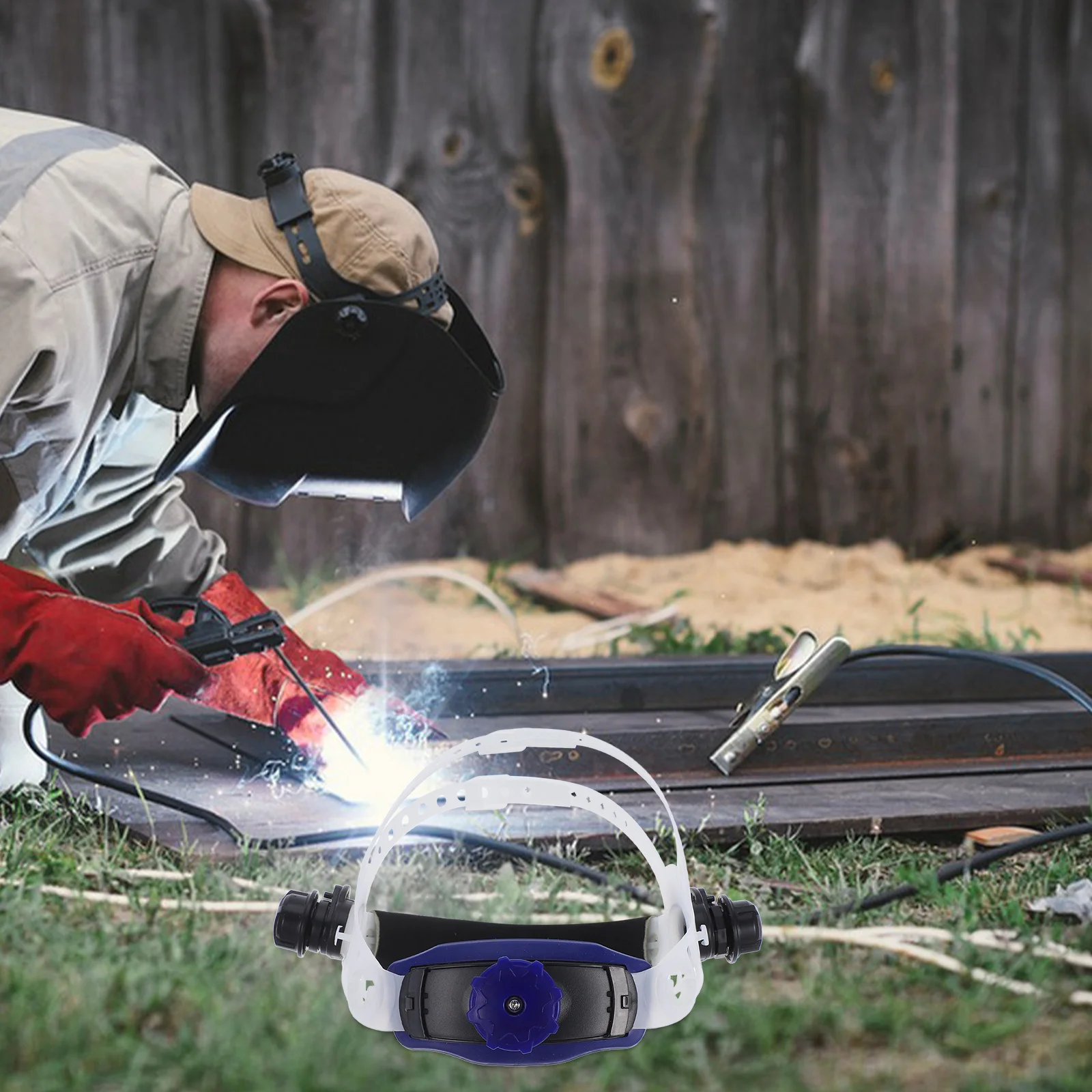 

Welding Adjustable Headband Sweat-Absorbing Durable Protection For Various Welding Scenarios Headgear