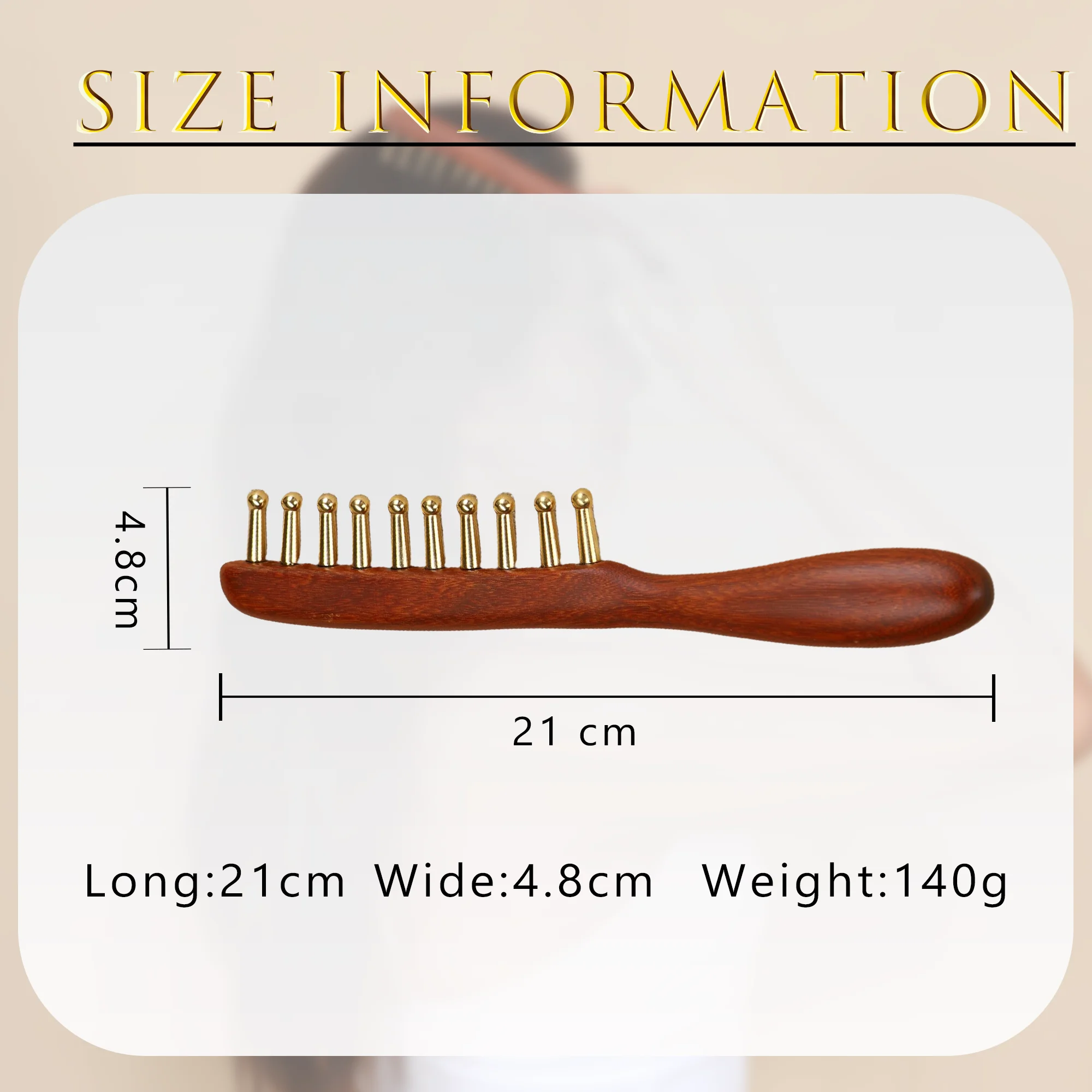 Ladies' Daily Hair Care Comb, Anti-static Wooden Comb, Massage And Gua sha Tools, Relaxing Body, Giving Gifts To Family Members