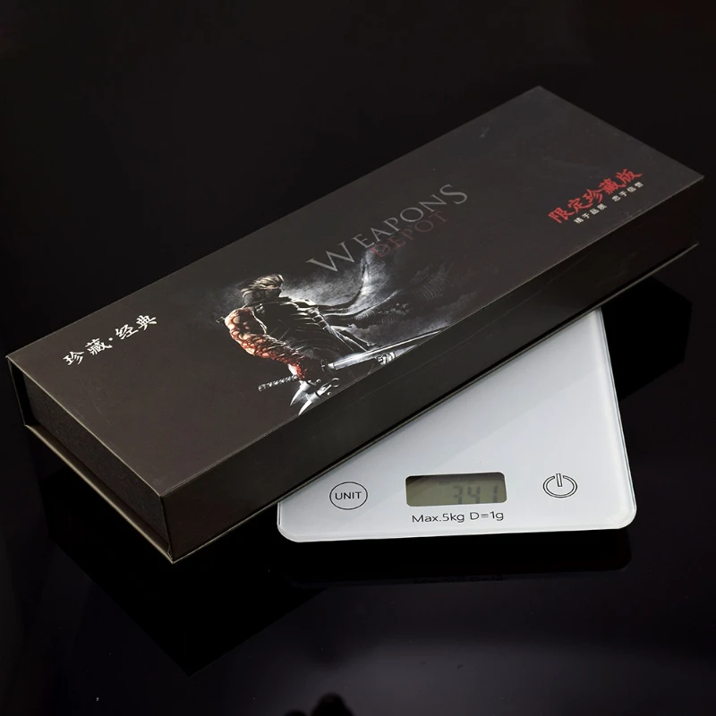 30 ซม./11.81in แหวนฟิล์มอุปกรณ์ต่อพ่วงอาวุธรุ่น Nasir Holy Sword ของขวัญ Box Edition ดาบโลหะของเล่นเดสก์ท็อปเครื่องประดับ