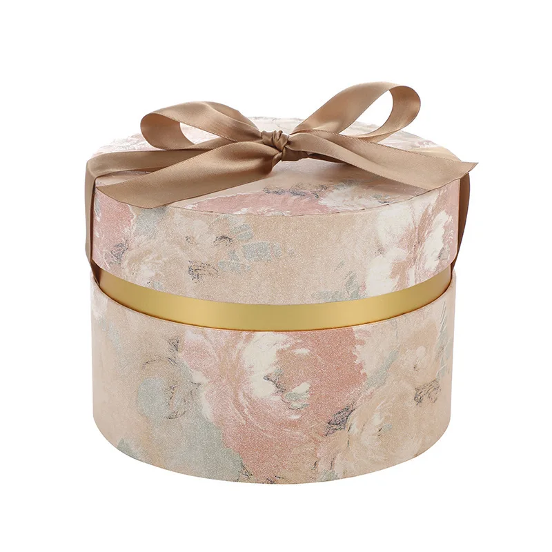 Customized New Style Foam Paper Box Xiaohongshu Same Style Hand-painted Flower Return Packaging Candy B