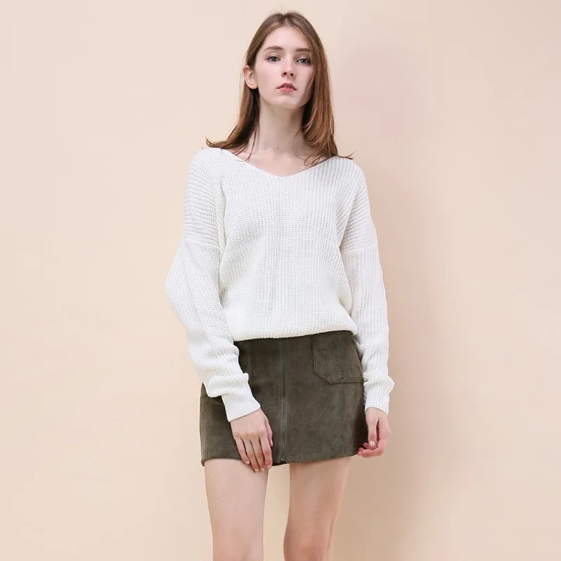 2024 New Solid Color Sweater for Women, Sexy Batwing Sleeve Knit Top, Long Sleeve Autumn Winter Fashion, Base Layer Shirt