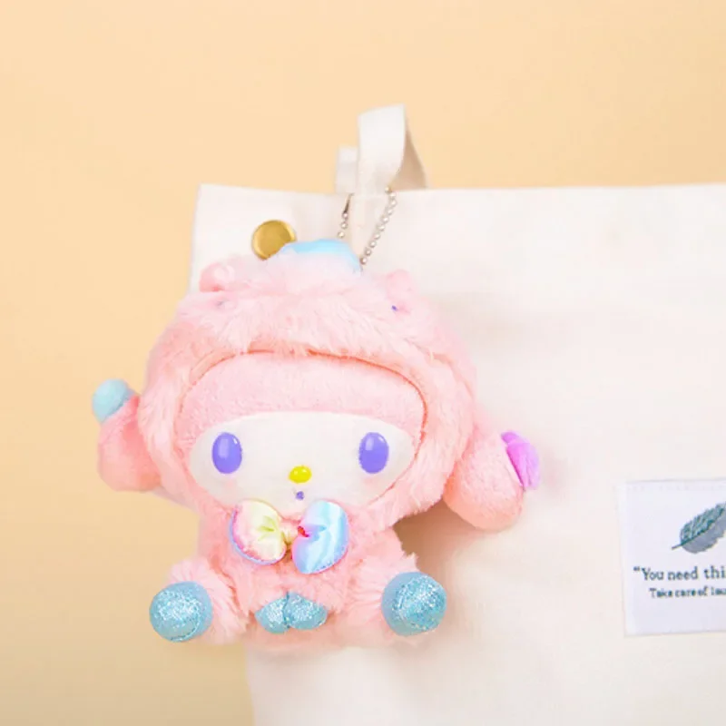 Sanrio My Melody Cute Plush Doll Anime Figure Bag Pendant AccessoriesCartoon Children Collection Toys Ornaments Surprise Gifts